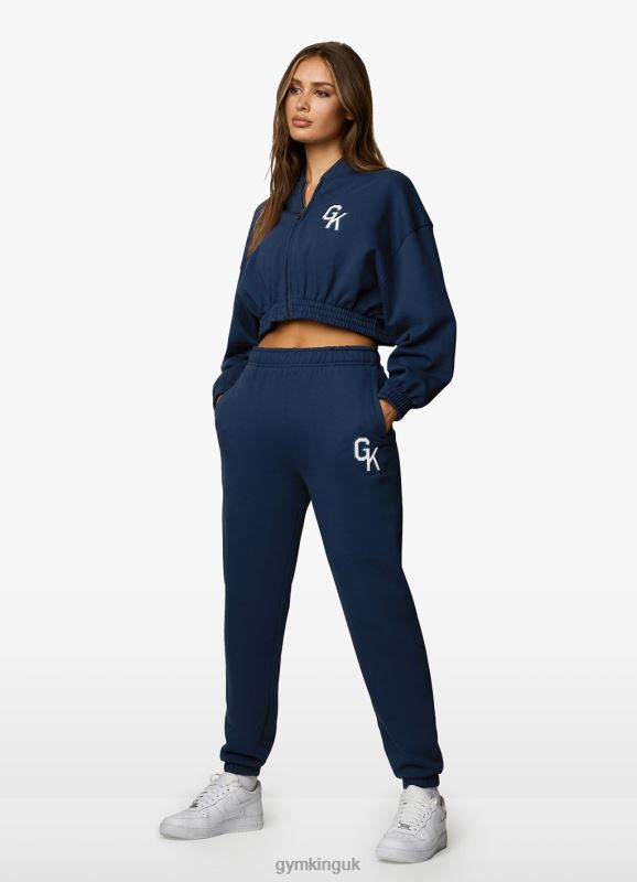 Gym King Varsity Tracksuit Top Oxford Blue Women Clothing J2PFB381