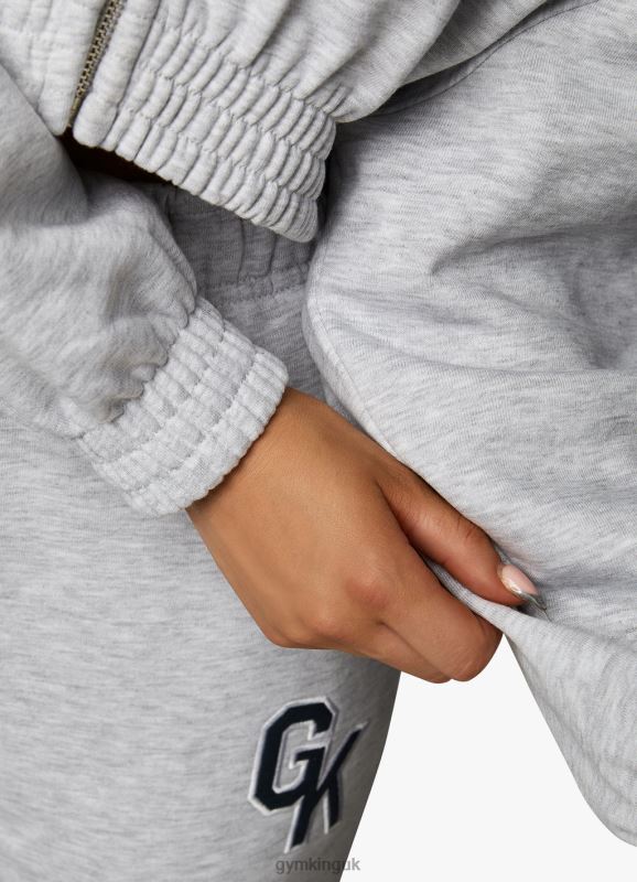 Gym King Varsity Tracksuit Top Snow Marl Women Clothing J2PFB379