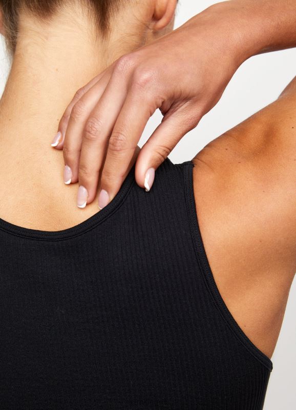 Gym King Formation Seamless Rib Bra Black Women Clothing J2PFB545