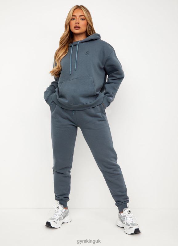 Gym King Basis Oversized Joggers Stormy Blue Women Clothing J2PFB602