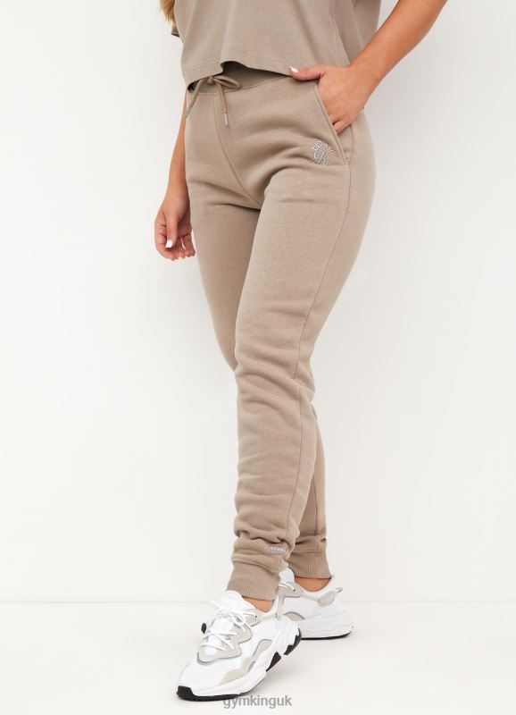 Gym King Basis Oversized Joggers Taupe Women Clothing J2PFB605