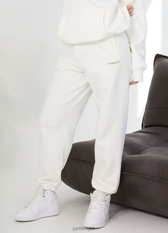 Gym King Established Relaxed Fit Jogger Cream Women Clothing J2PFB597
