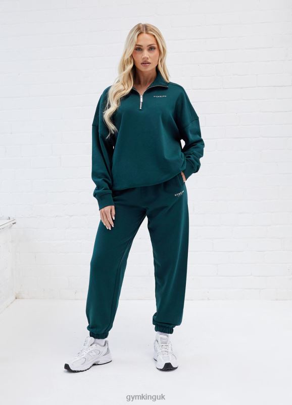 Gym King Established Relaxed Fit Jogger Pine Green Women Clothing J2PFB601