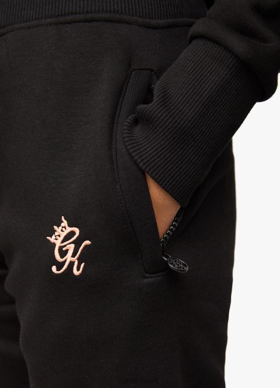 Gym King Sky Script Jogger Black/Rose Gold Women Clothing J2PFB608