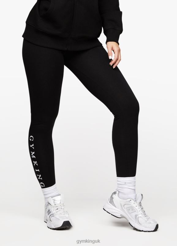 Gym King Linear Arch Jersey Legging Black Women Clothing J2PFB324