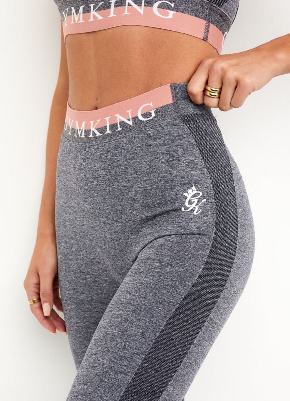 Gym King Seamless Results Legging Mid Grey/Brick Women Clothing J2PFB338