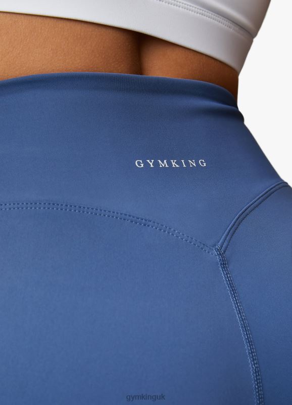 Gym King 365 5 Inch Short Blue Steel Women Clothing J2PFB498