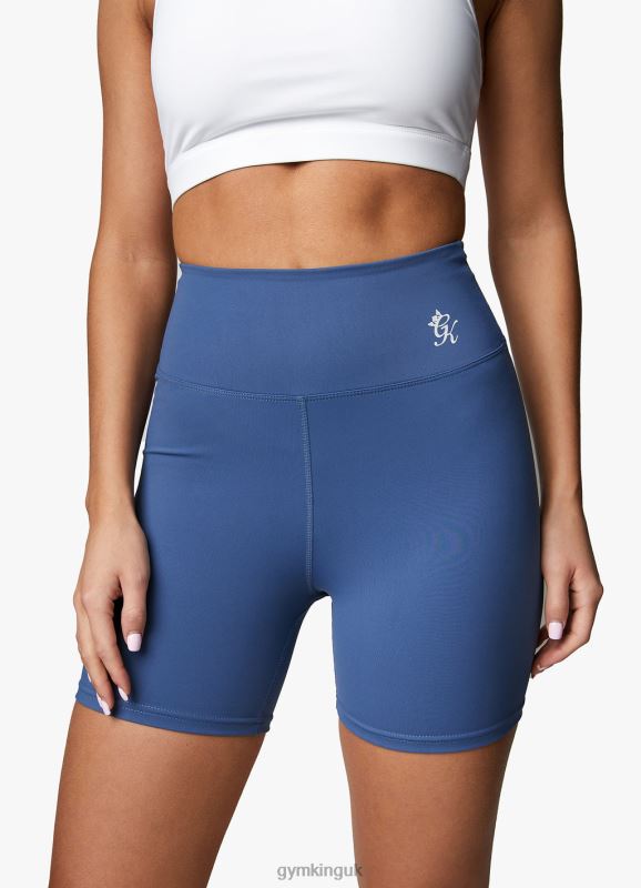 Gym King 365 5 Inch Short Blue Steel Women Clothing J2PFB498