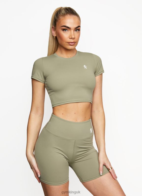 Gym King 365 5 Inch Short Pale Olive Women Clothing J2PFB504
