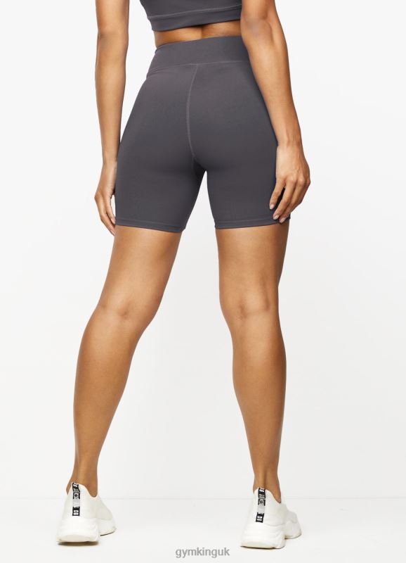 Gym King Stamina Zip Front Cycle Short Graphite/Golden Orange Women Clothing J2PFB502