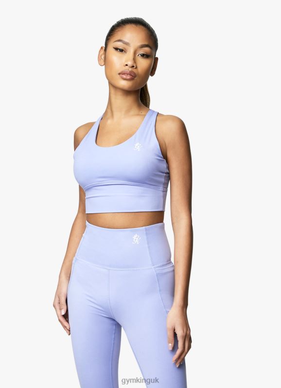 Gym King Dominate Sports Bra Lilac Orchid Women Clothing J2PFB581