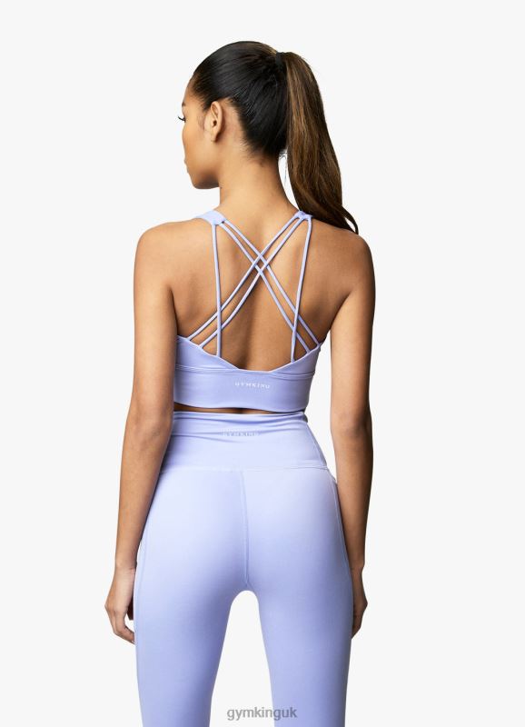 Gym King Dominate Sports Bra Lilac Orchid Women Clothing J2PFB581