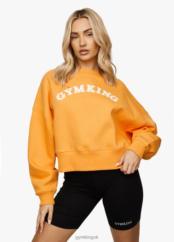 Gym King Boucle Crew Golden Orange Women Clothing J2PFB633