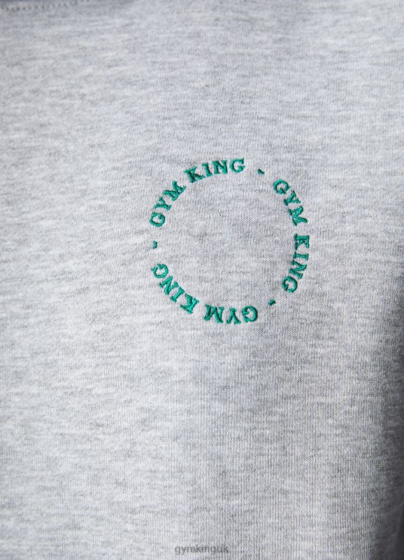 Gym King Recharge Oversized Hood Light Grey Marl Women Clothing J2PFB621