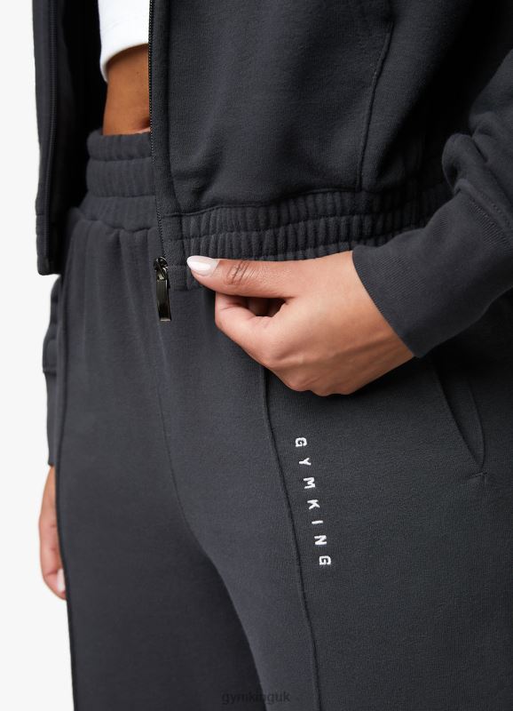 Gym King Shadow Loopback FZ Hood Dark Pewter Women Clothing J2PFB615