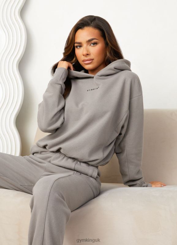 Gym King Shadow Loopback Hood Taupe Women Clothing J2PFB614