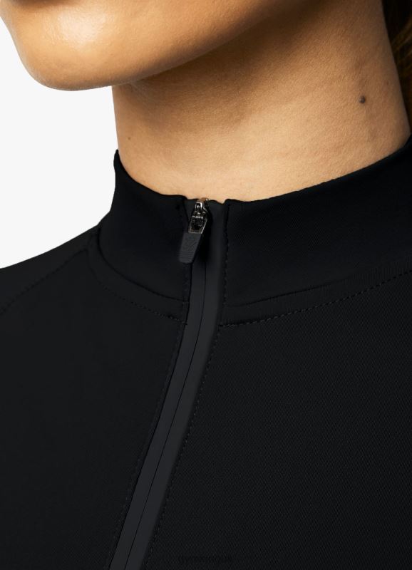 Gym King 365 LS 1/4 Zip Black Women Clothing J2PFB433