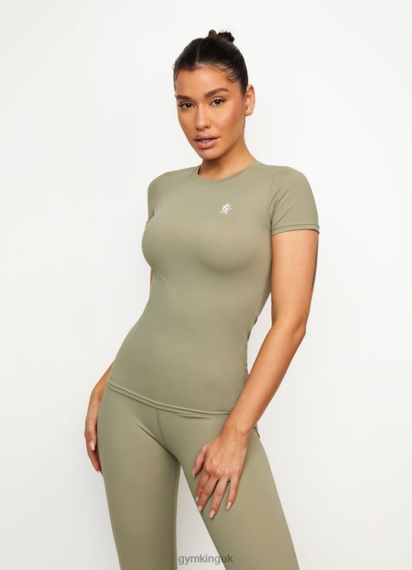 Gym King 365 Tee Pale Olive Women Clothing J2PFB430