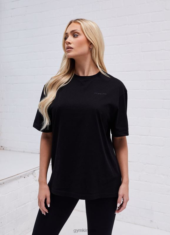 Gym King Established Boyfriend Tee Black Women Clothing J2PFB417