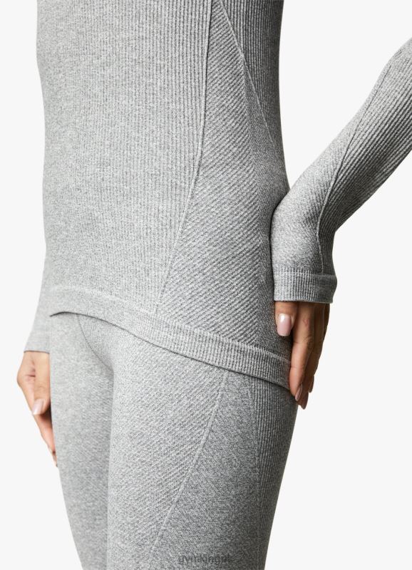 Gym King Intention Funnel Grey Marl/Cosmic Pink Women Clothing J2PFB443